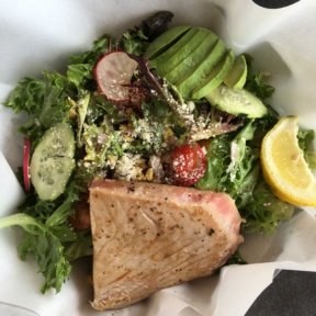 Gluten-free ahi tuna salad from Ocean Market Grill